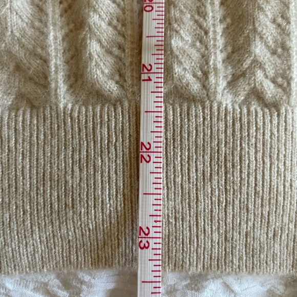 GARNET HILL Gemma Zip-Detail Cashmere Sweater XS Beige Colour - Picture 16 of 16